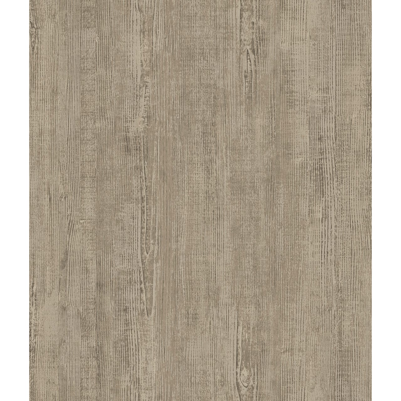 RoomMates Taupe Dimensional Natural Wood Peel & Stick Wallpaper